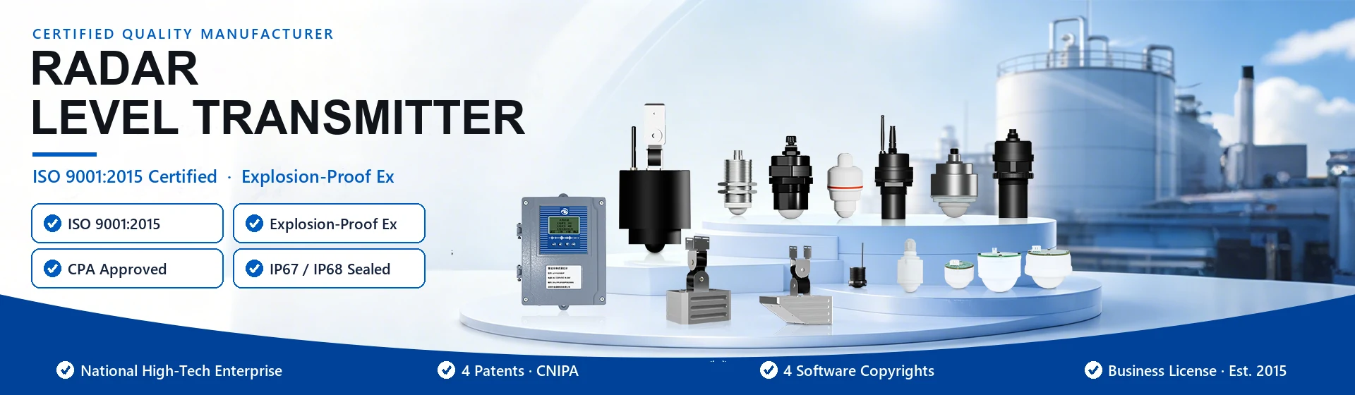 Radar Level Transmitter Certified